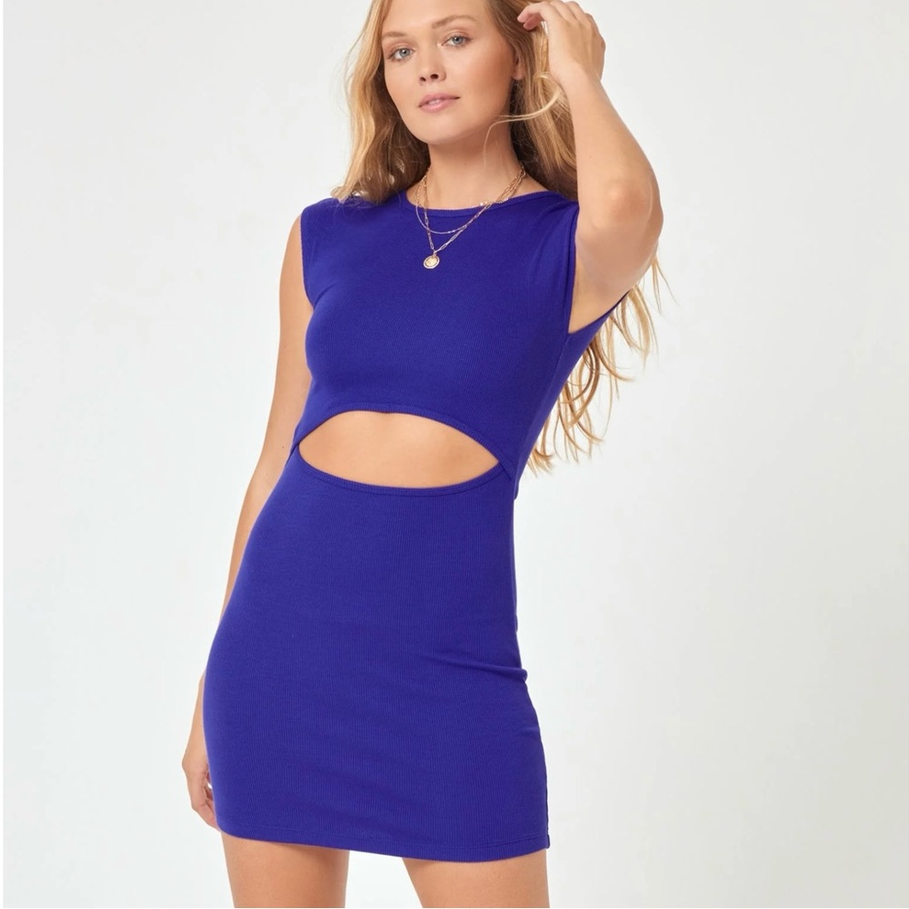 L*SPACE Remi Dress in Cobalt Size Small NWT $119 MSRP